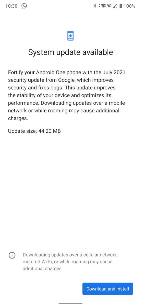 July security patch update for mi a3