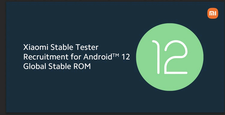 Xiaomi Android 12 stable beta testers