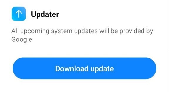 Redmi Note 9 Pro updater app