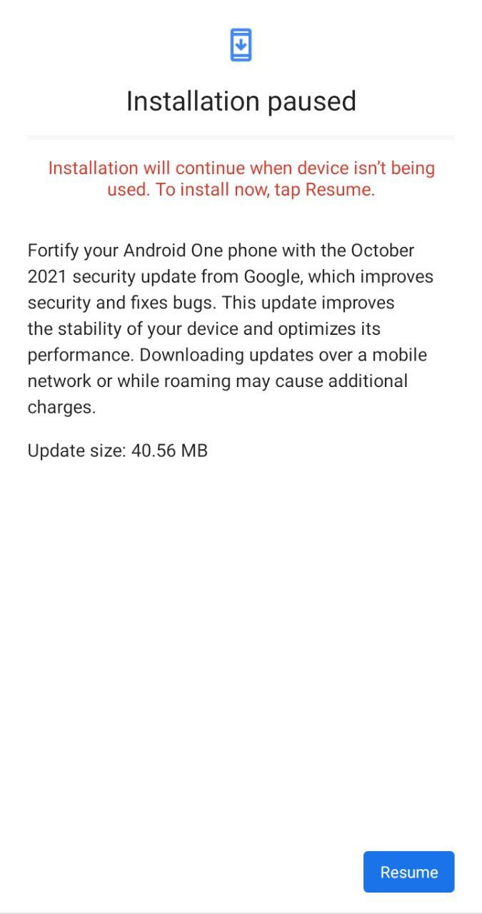 October security patch for the Xiaomi Mi A3