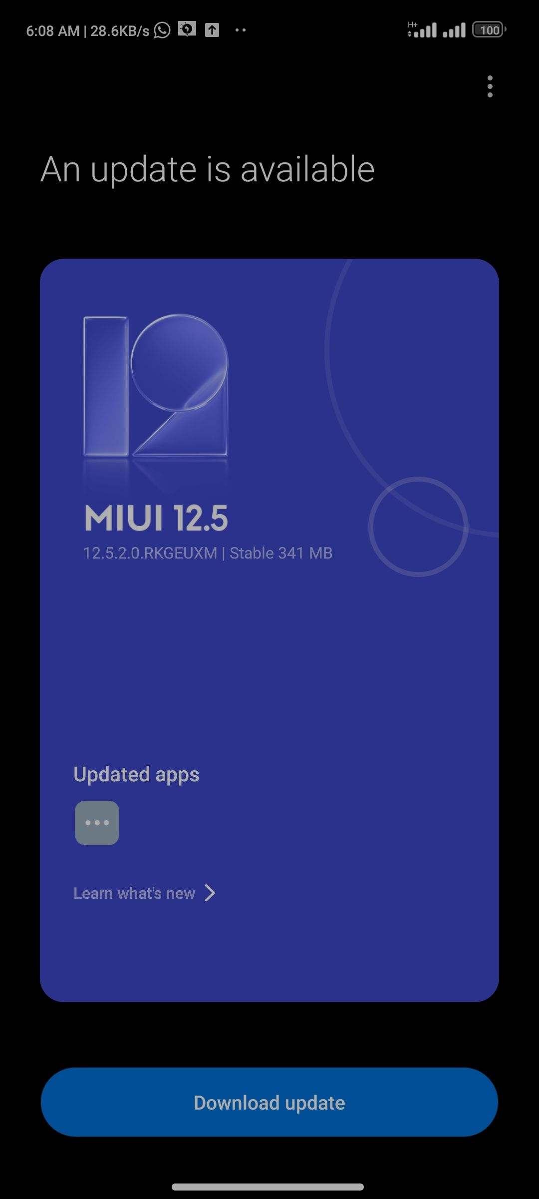 September security patch for Redmi Note 10 in Europe