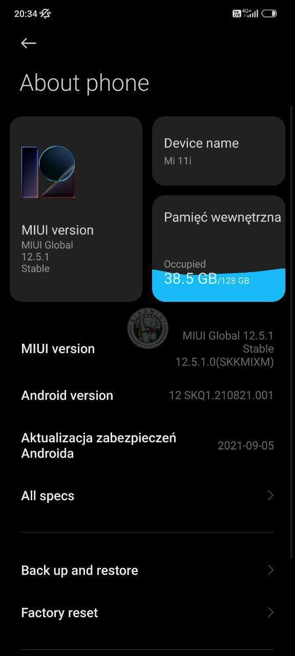 Android 12 update for mi 11i