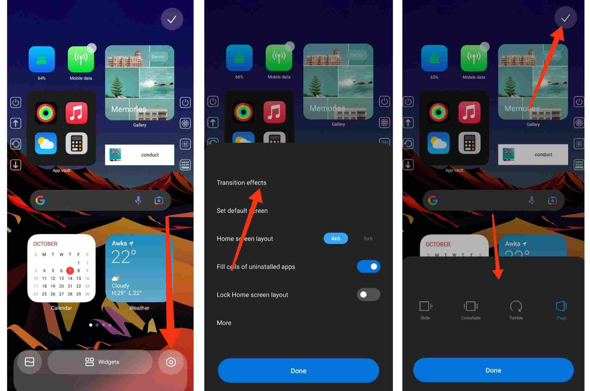 How to customize transition effects on Xiaomi Android phones