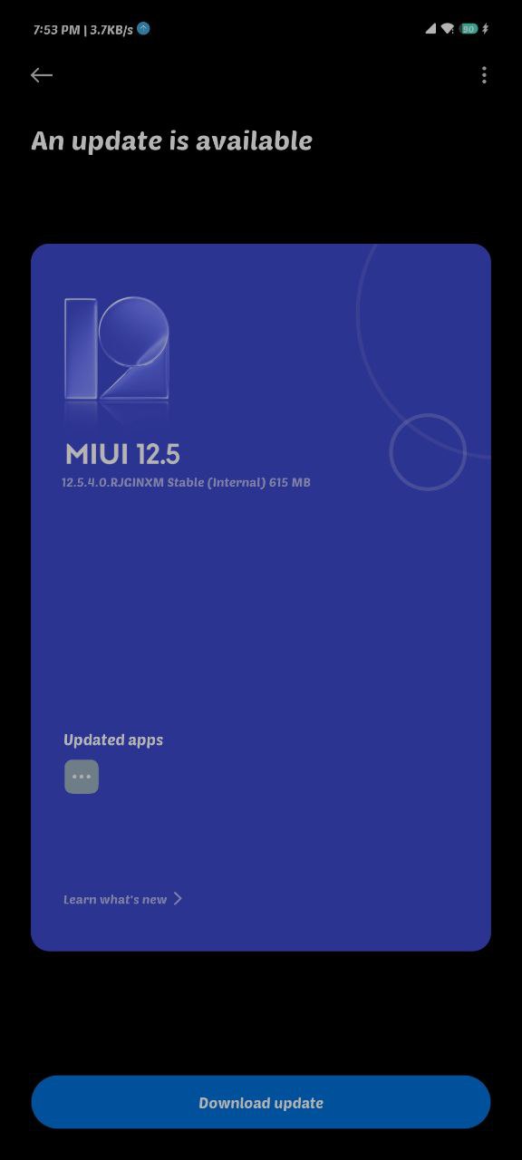 POCO X3 MIUI 12.5 Enhanced update in India