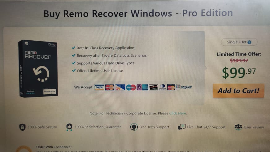 Remo Recover software plans