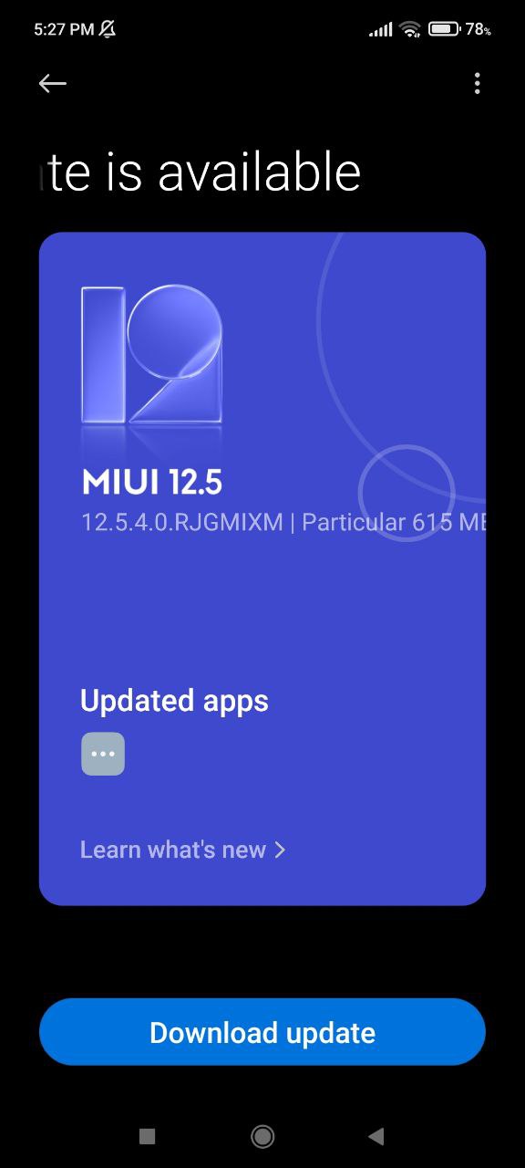 Miui 12.5 enhanced edition