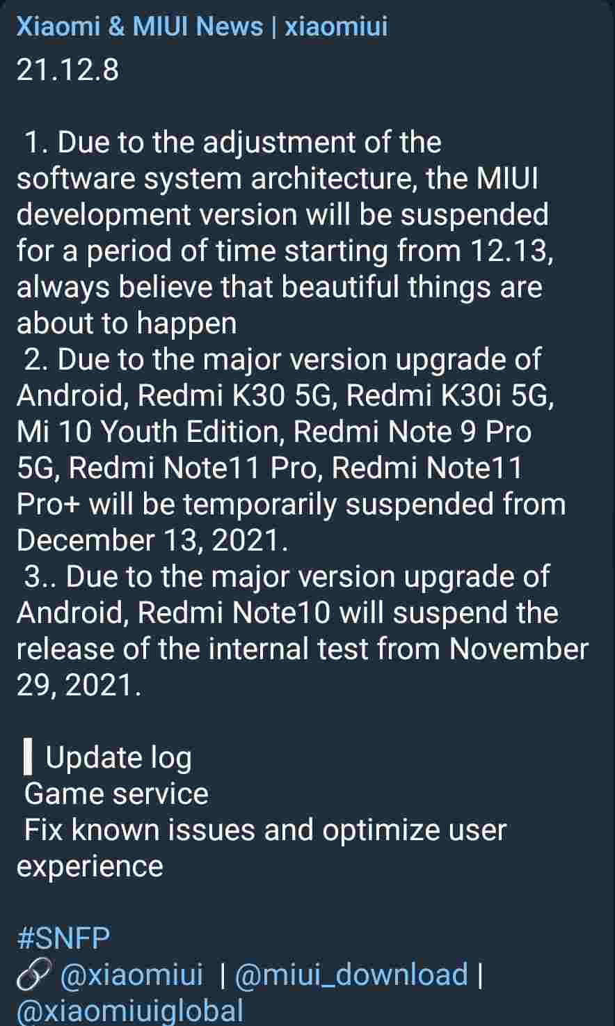 Xiaomi MIUI 13 release date
