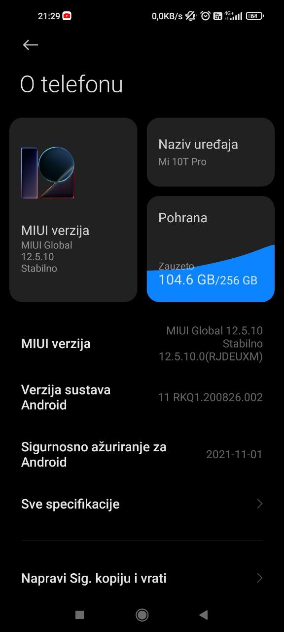 November security patch for Mi 10T / Pro available ahead of stable MIUI 13 release