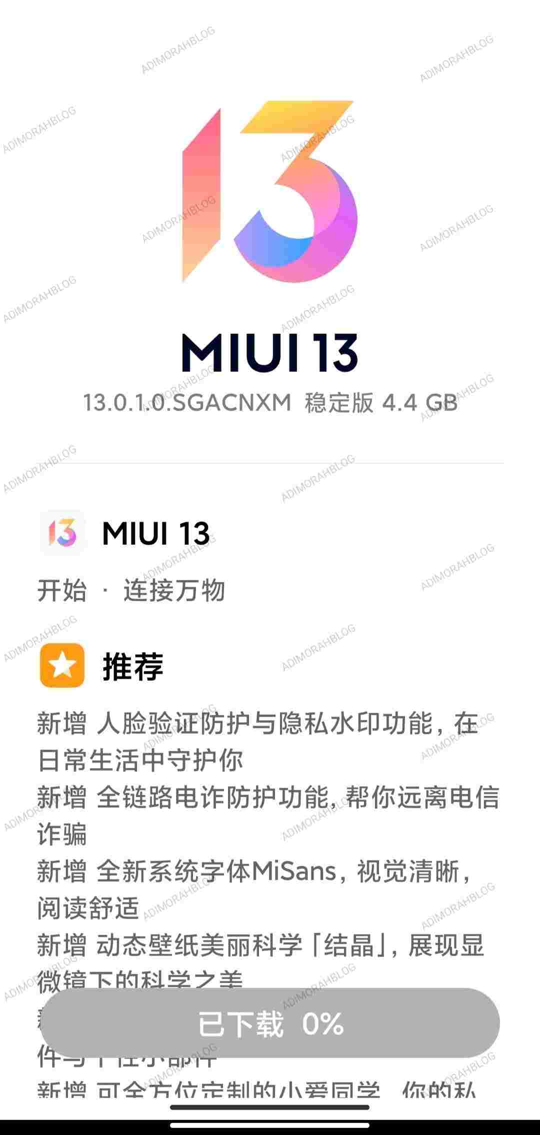 Xiaomi mi 10S Android 12-based MIUI 13 update