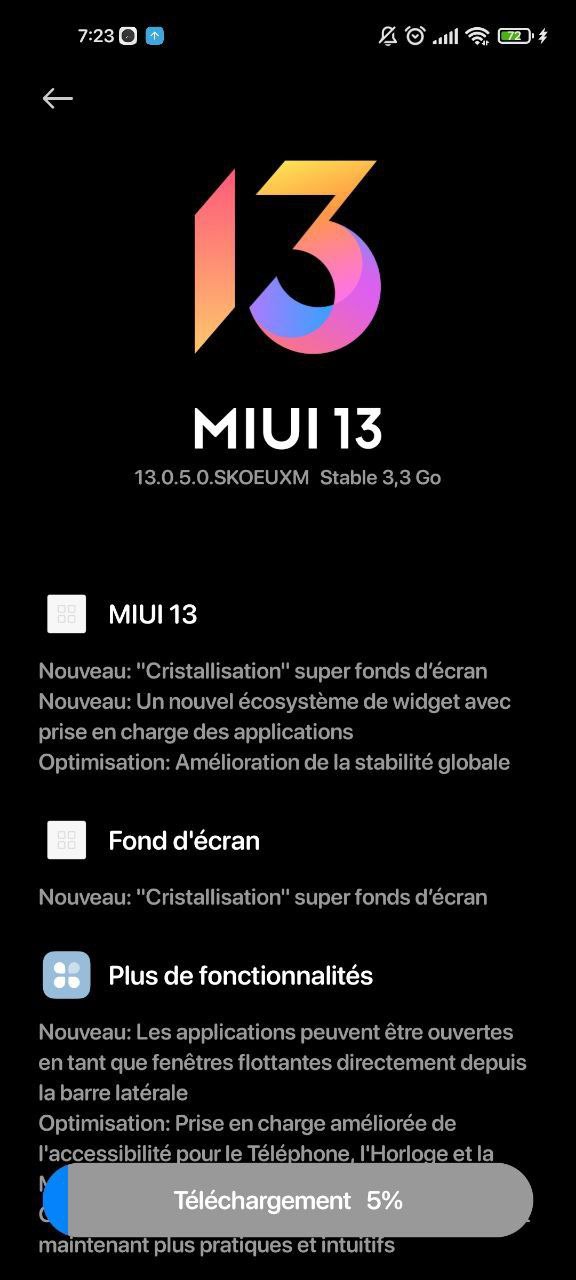 Xiaomi 11 Lite 5G NE Android 12-based MIUI 13 update