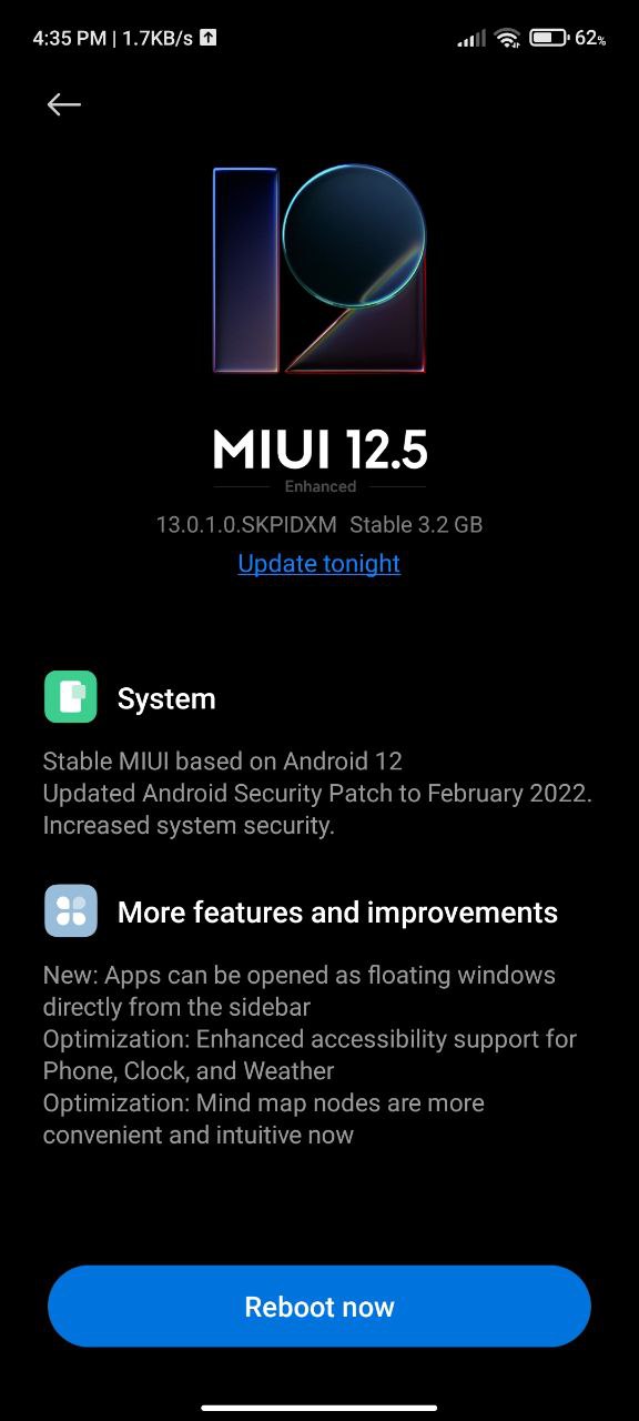 POCO X3 GT MIUI 13 stable update