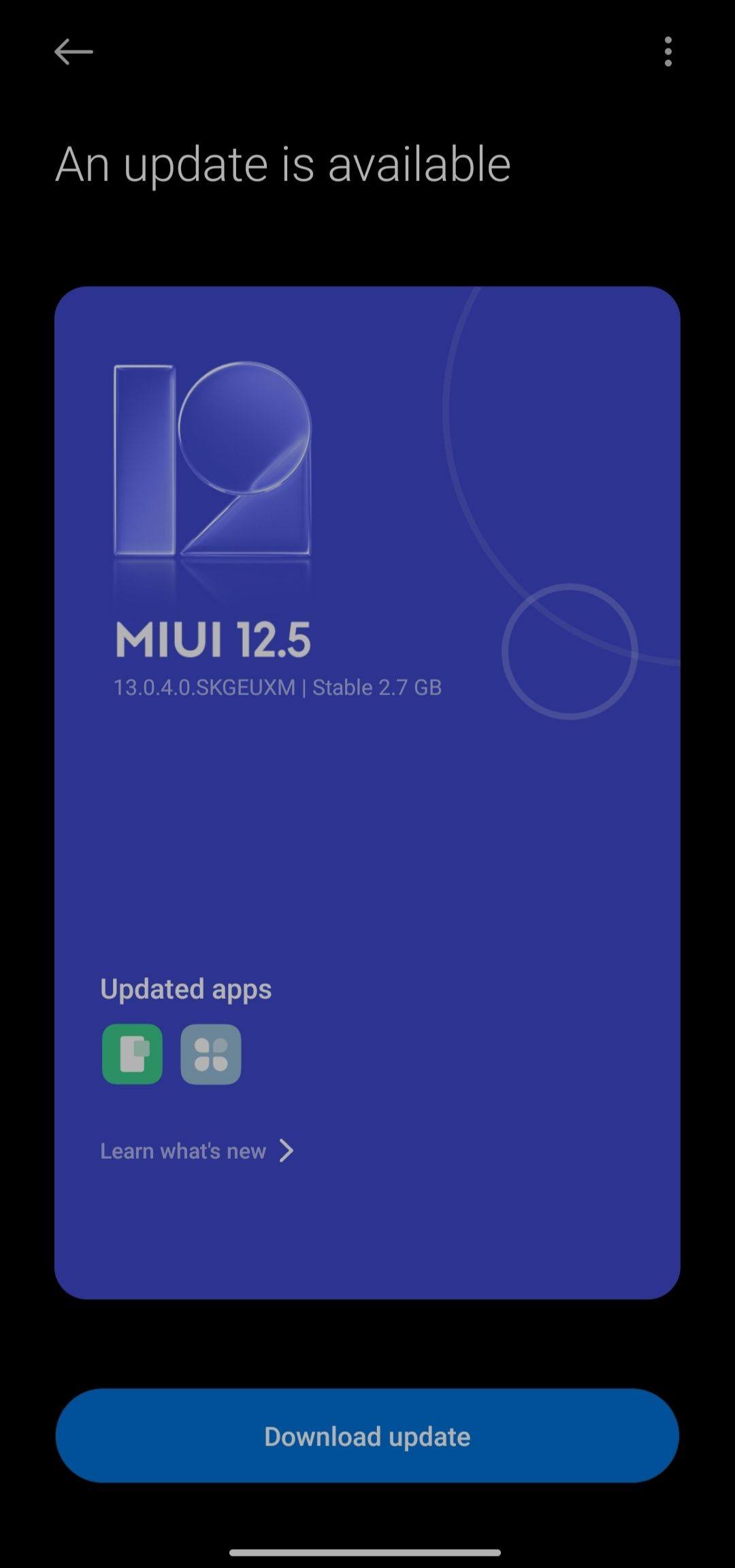 Redmi Note 10 Android 12 in Europe