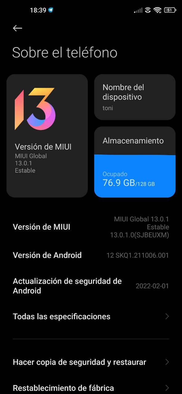 Xiaomi Mi 10 Android 12