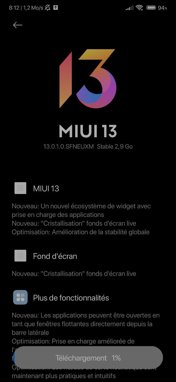 Xiaomi Mi Note 10 Lite stable MIUI 13