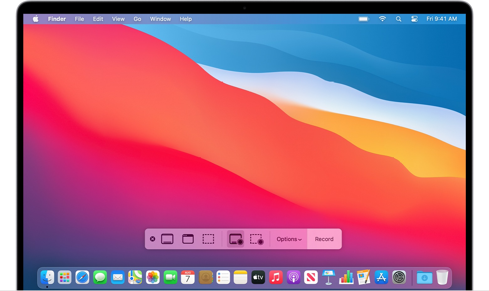 shortcut for screen recording mac