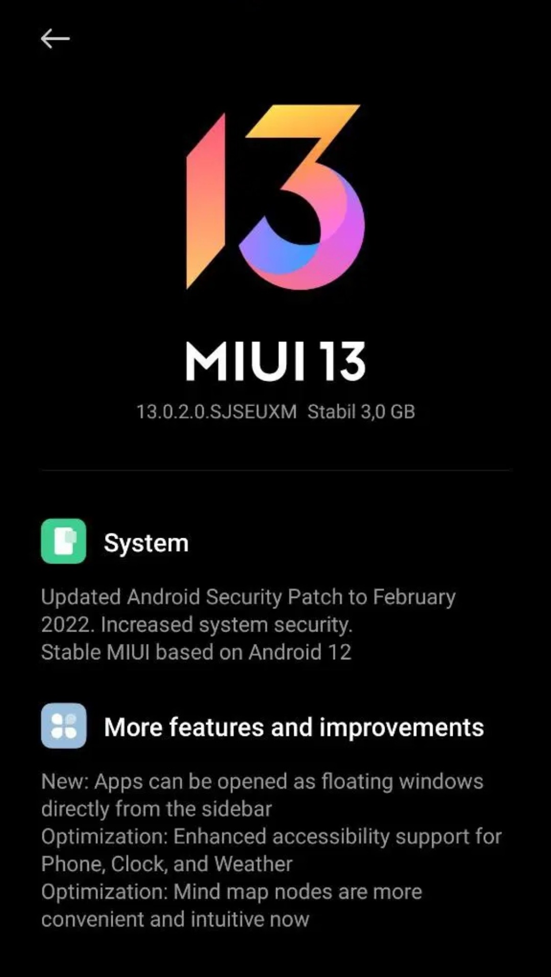 Xiaomi Mi 10T stable MIUI 13 update