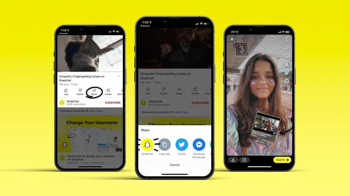 How to Directly Share a YouTube Video to Snapchat