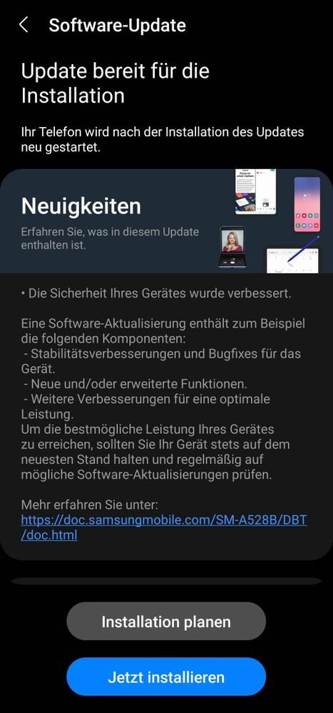 Galaxy A52s April 2022 security patch