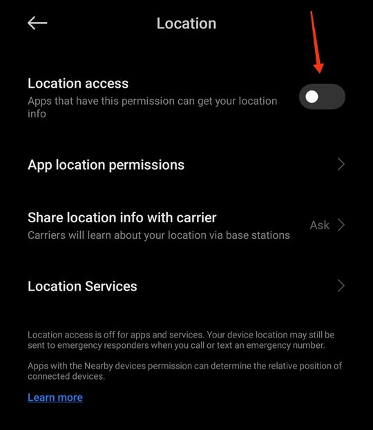 How to stop google tracking your location on android phone