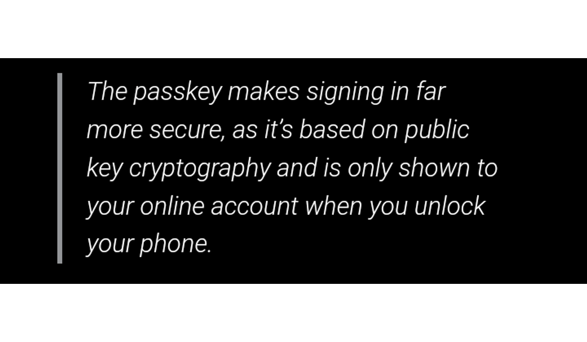 Passwordless FIDO sign-in standards