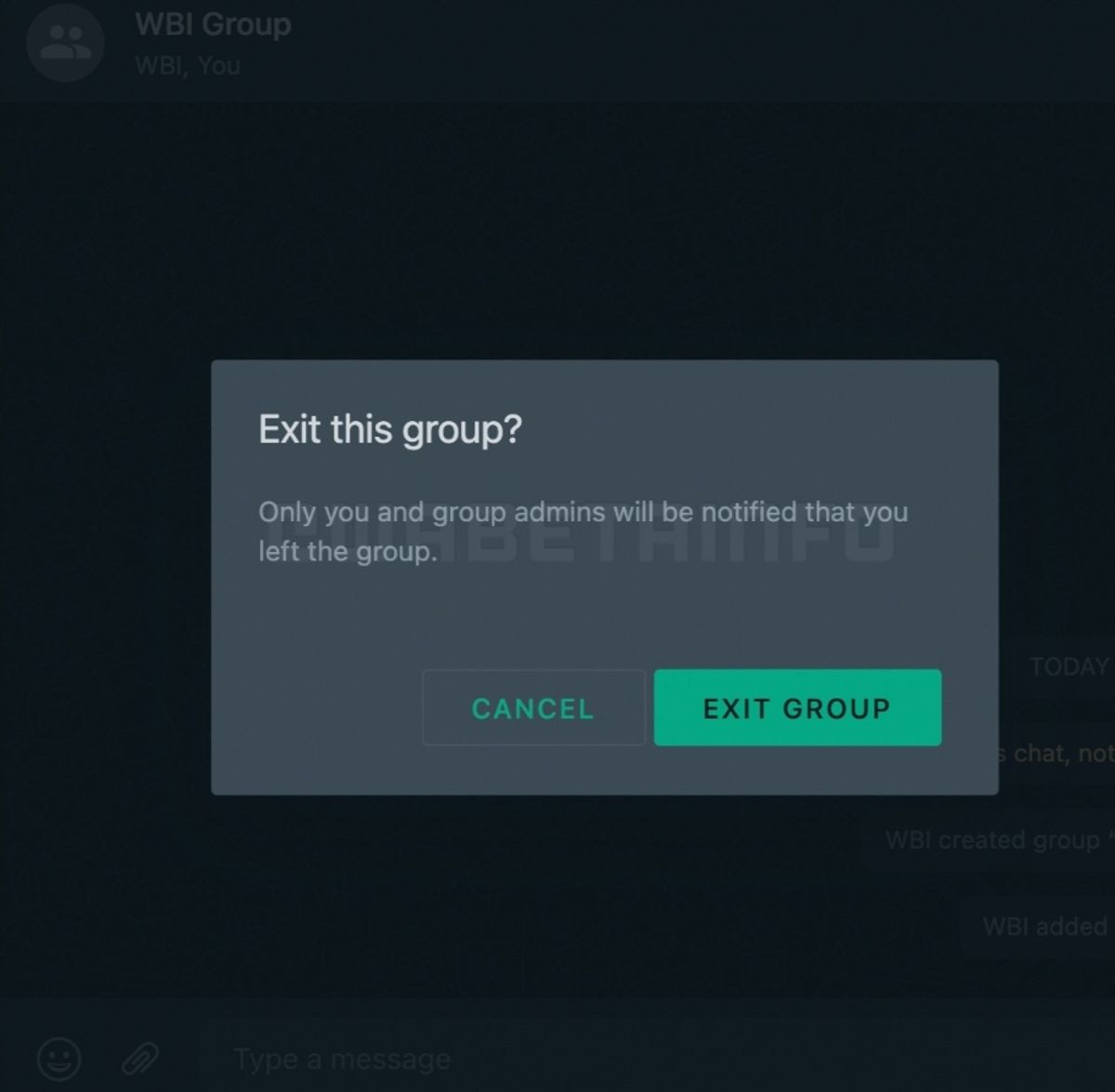 Silent exits in groups