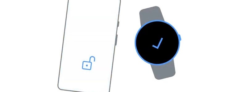 Google Nearby Unlock feature, unlock an Android phone using a smartwatch 