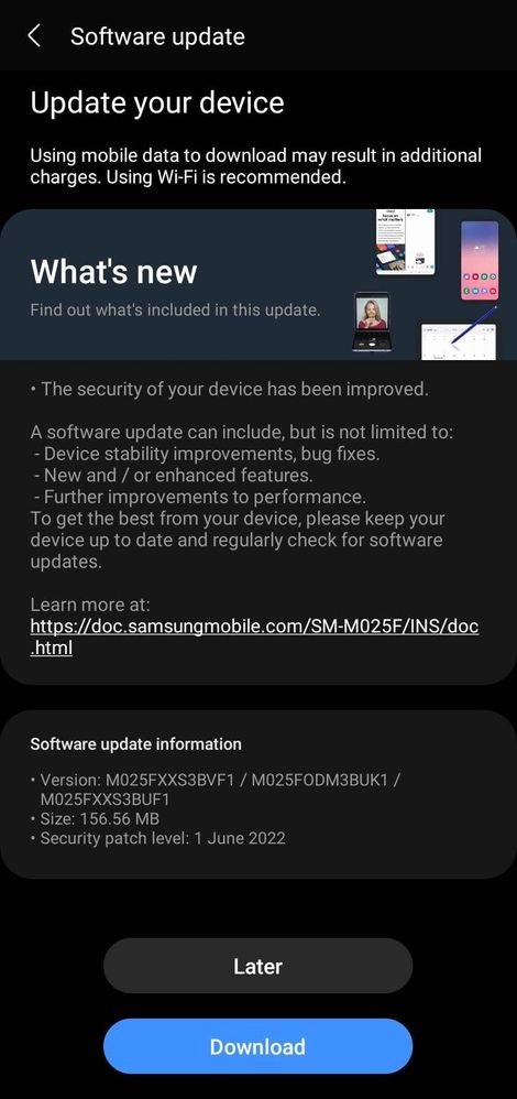 Samsung Galaxy M02s June 2022 security patch released