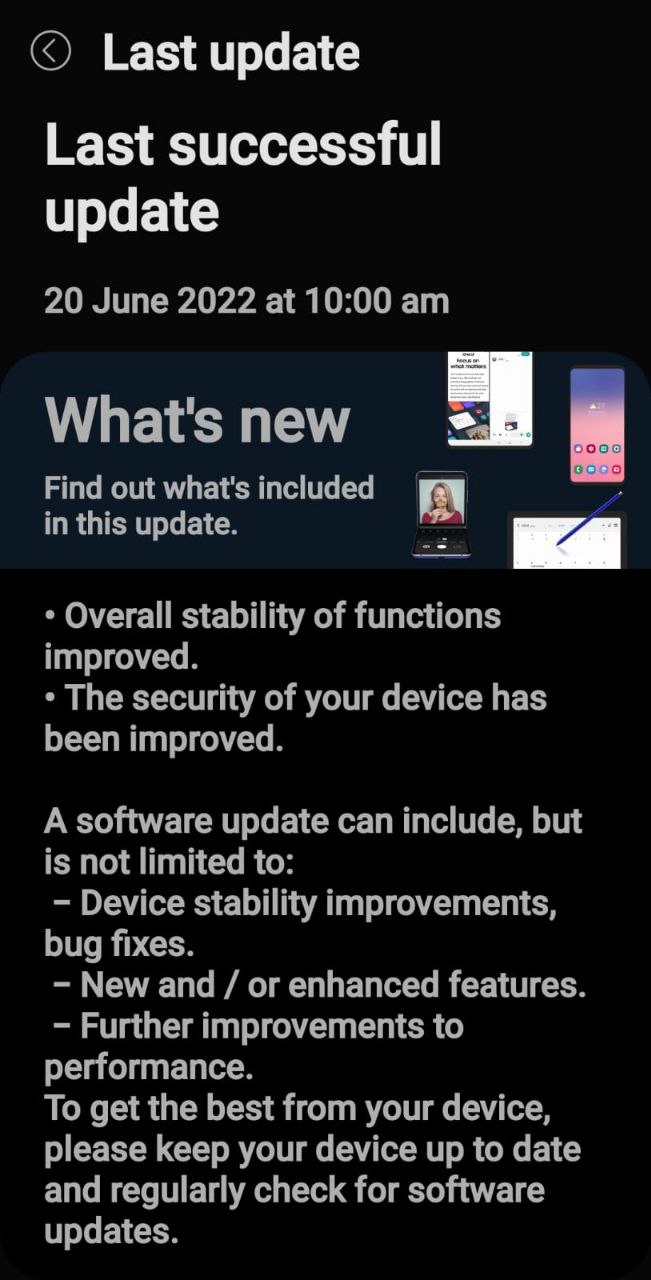 Galaxy S22 Plus June 2022 security patch