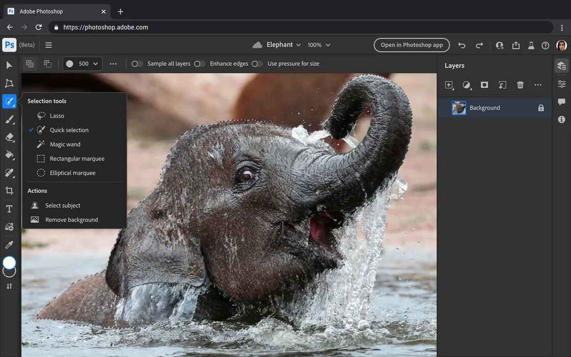 Adobe Photoshop will soon become free on the web