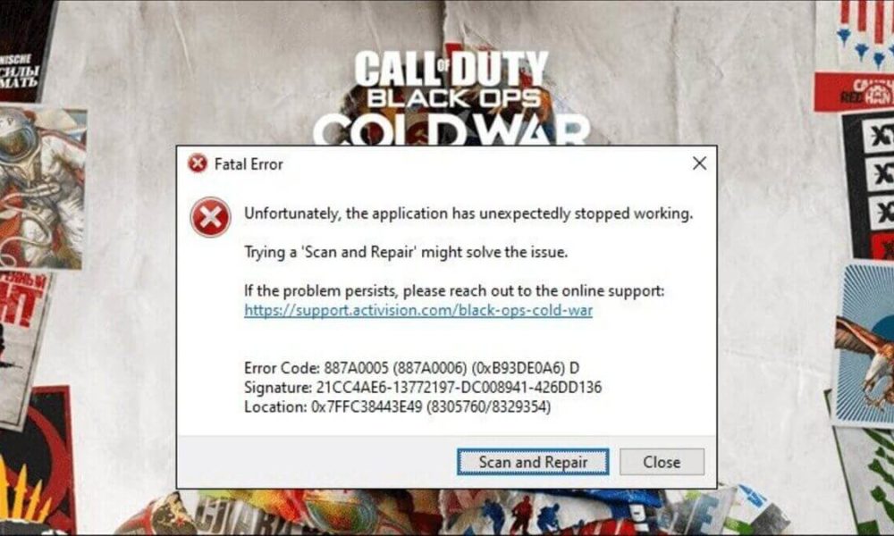 5 Easy Ways To Fix Black Ops Cold War Error Code 887A0005