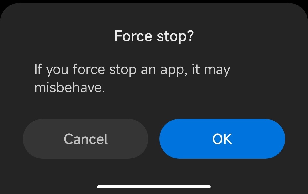 Force Stop an app