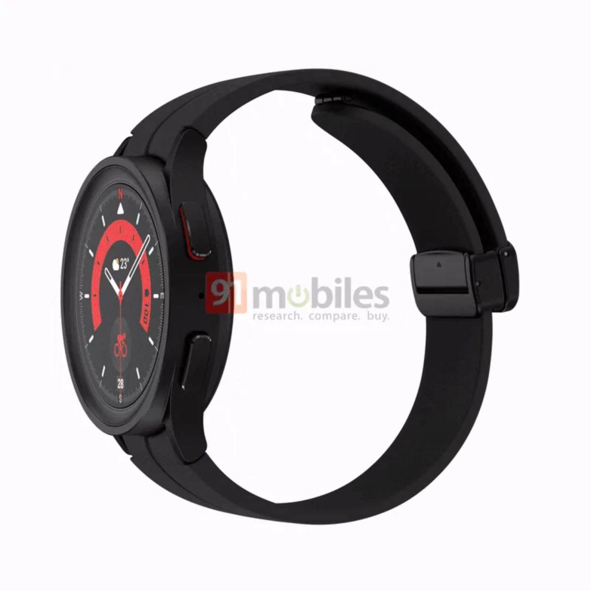 Official renders of Galaxy Watch 5,  listed on the company's website 
