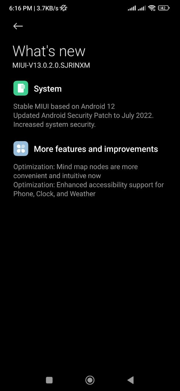 POCO M2 Android 12 update