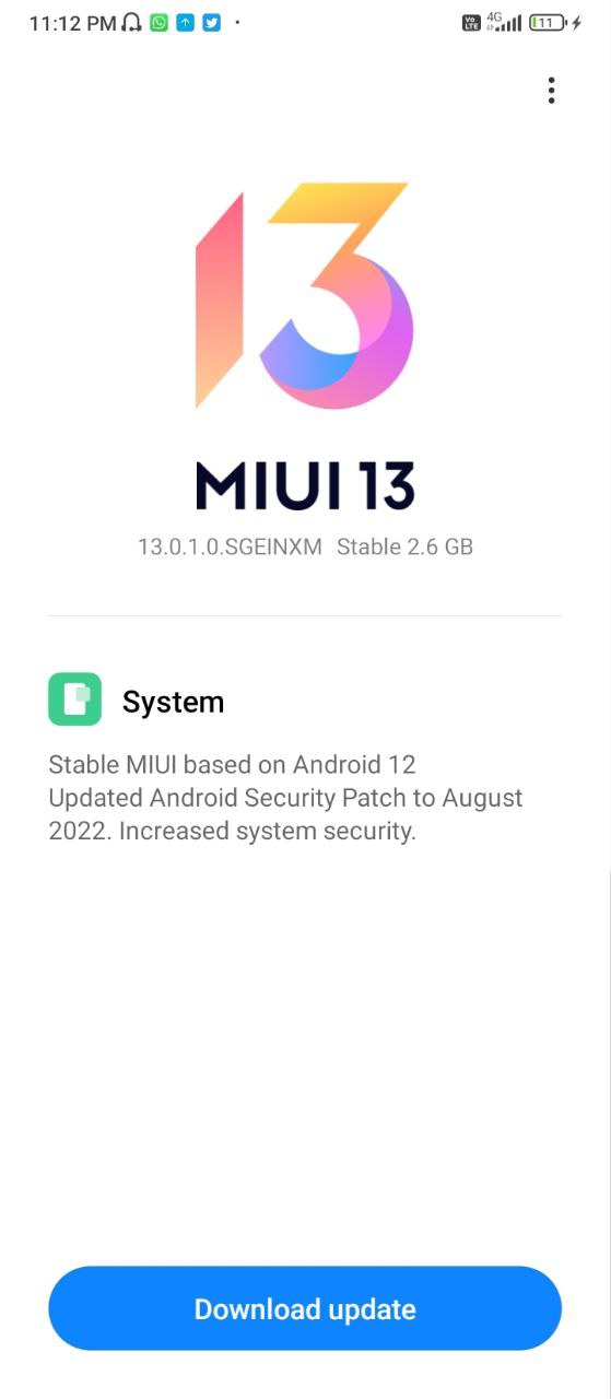 Redmi 10C Android 12