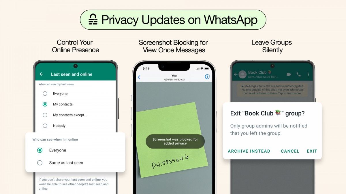 Whatsapp's screenshot blocking for View Once messaging