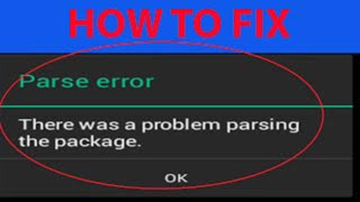 How To Fix there was a Problem Parsing the Package Error