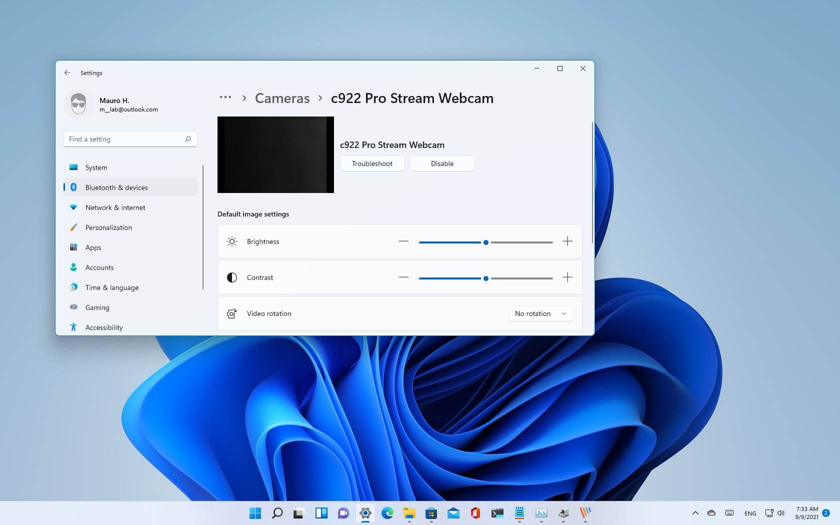 Disable the Webcam in Windows 11