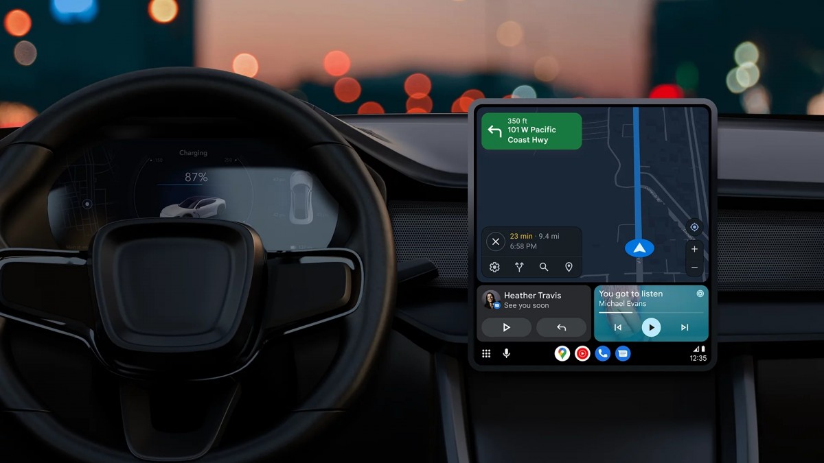 Settings Menu for Android Auto gets dark mode Material You
