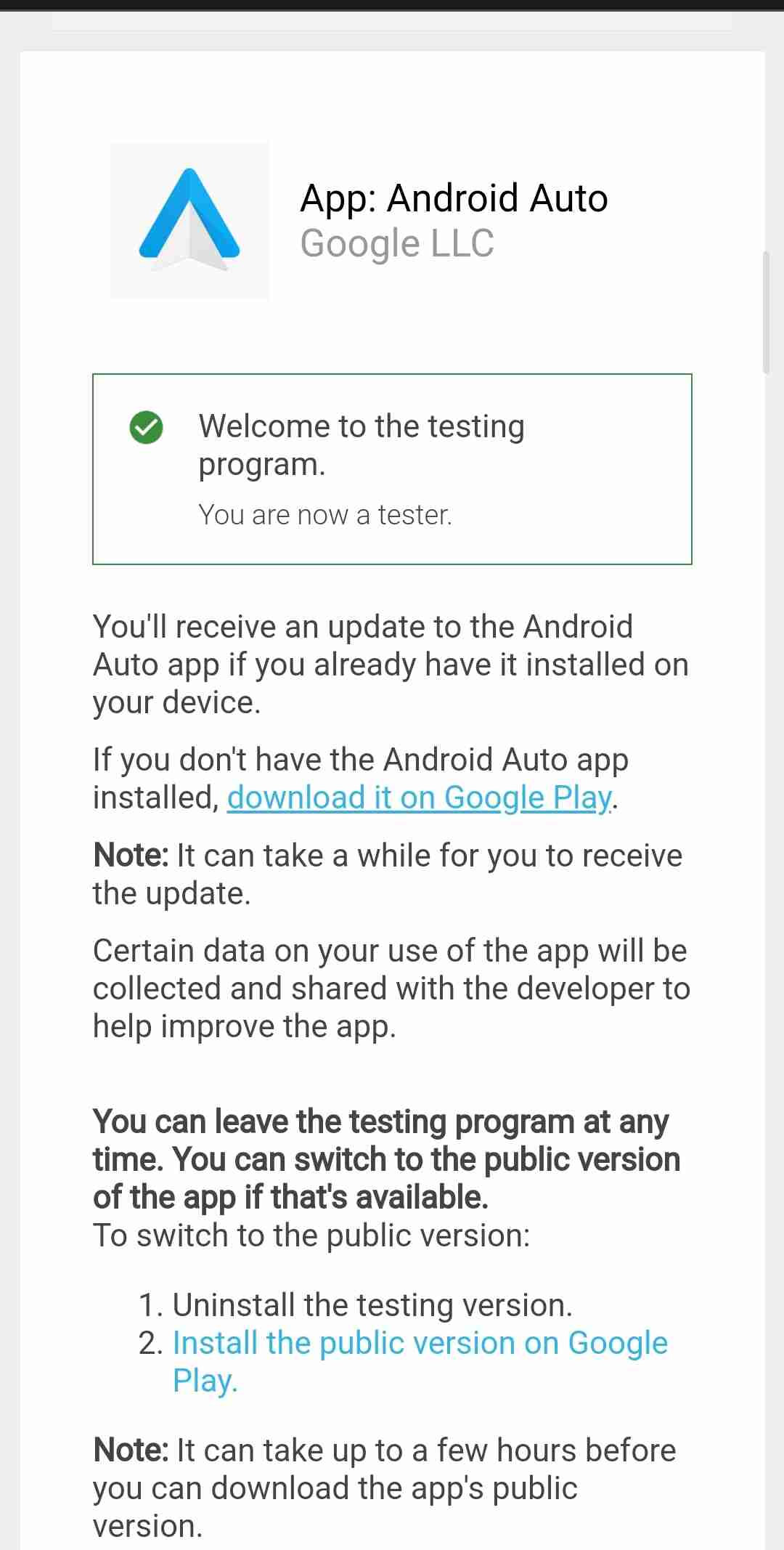 Google is recruiting new Android Auto beta testers
