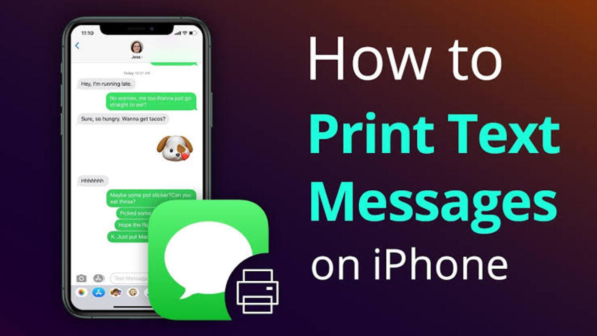 How to Print Text Messages From an iPhone
