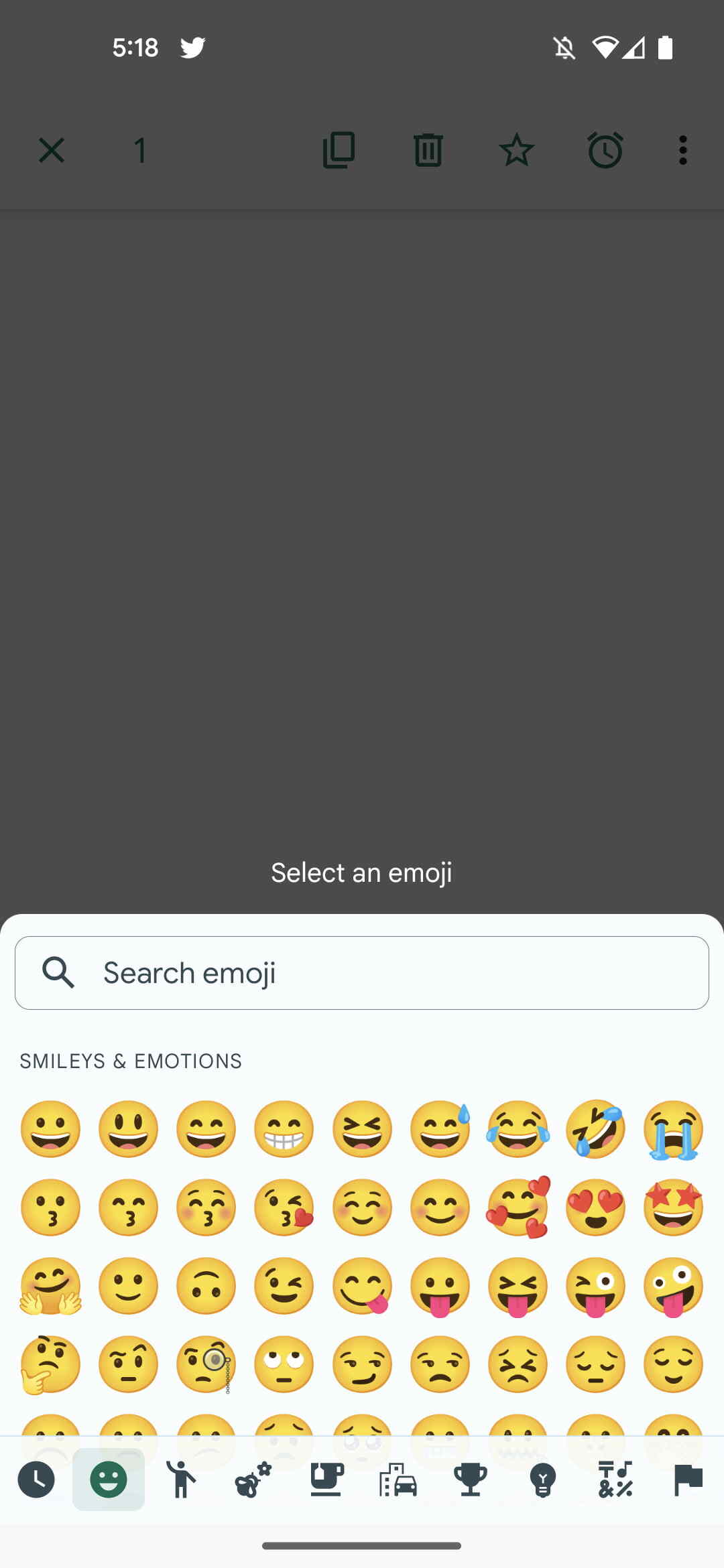 Google messages let you react with any emojis 