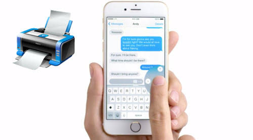 Print Text Messages From an iPhone