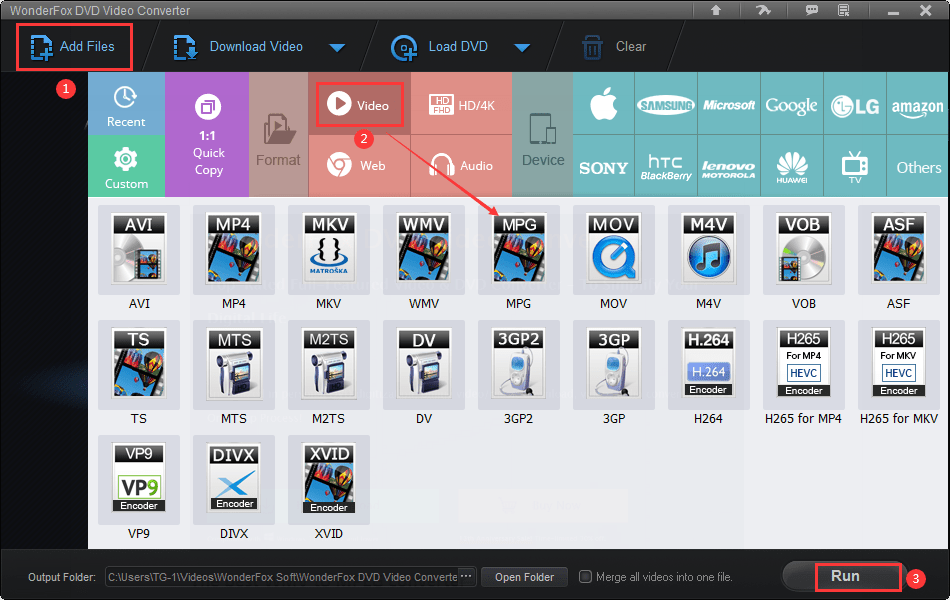 Convert WMV to MPEG