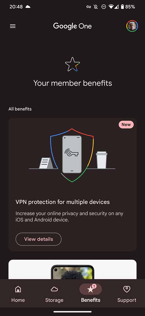 Google One VPN 