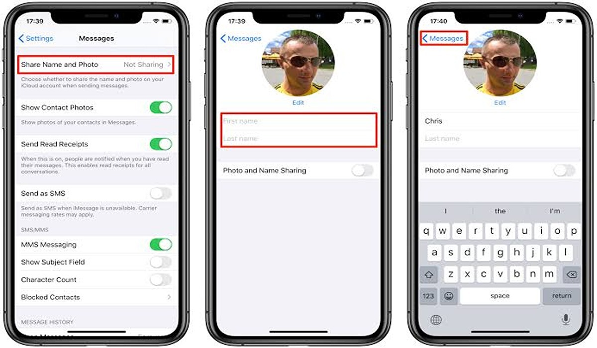 How to Set an iMessage Photo and Name on iPhone