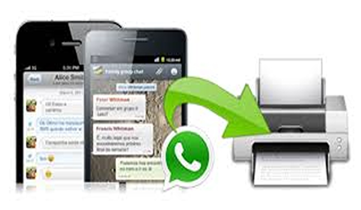 how to print WhatsApp messages