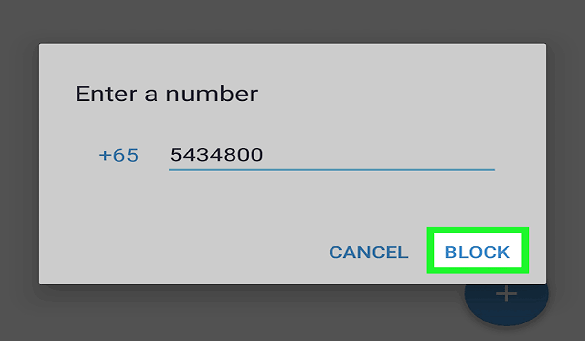 how to block a number on Android