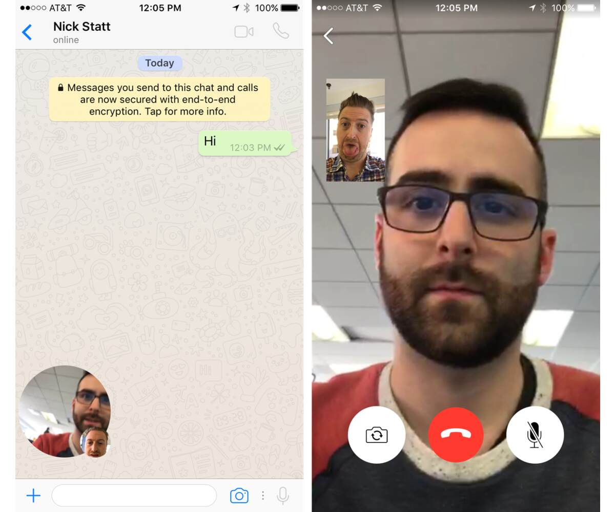 Picture-in-Picture mode for video calls