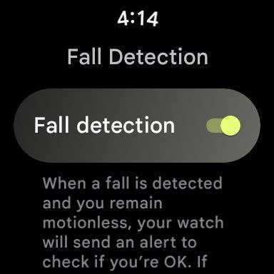 Pixel Watch fall detection feature