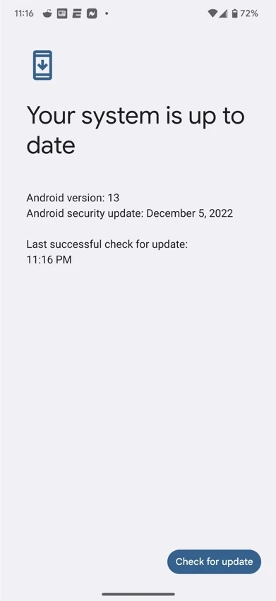 Pixel 7 January security patch